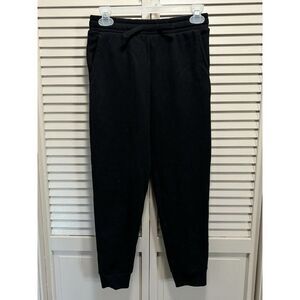 Tek Gear Boys Black Elastic Tie Waist Pockets Sweatpants‎ Size M Jogger Athletic